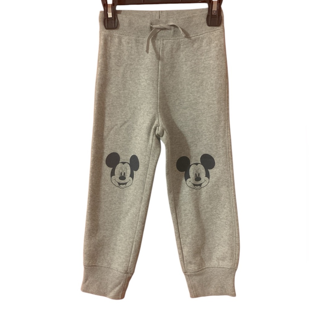 GAP Gray Kids Sweatpants with Mickey Mouse Design Girls 4Y